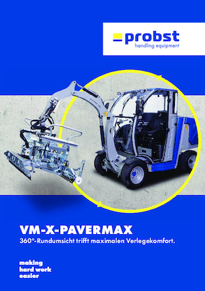 Straatmakersmachines Probst VM-X-PAVERMAX comfort