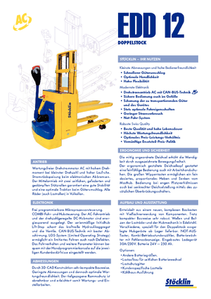 Walkie stapelaars Stöcklin EDD 12