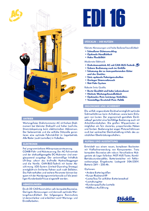 Walkie stapelaars Stöcklin EDI 16