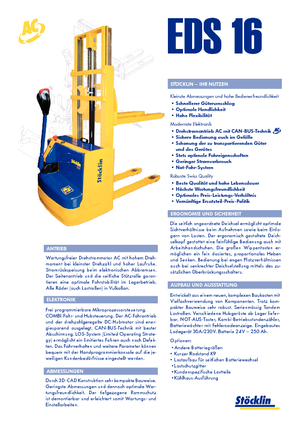 Walkie stapelaars Stöcklin EDS 16