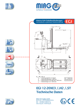 Walkie stapelaars Miag EGI 12 XE 3