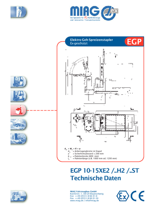 Walkie stapelaars Miag EGP 10 XE 2