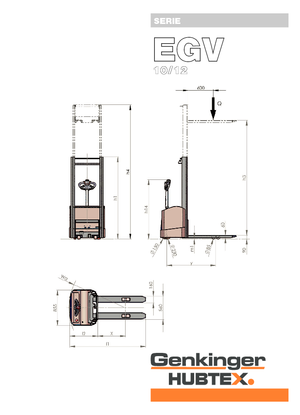 Walkie stapelaars Genkinger EGV 12/16