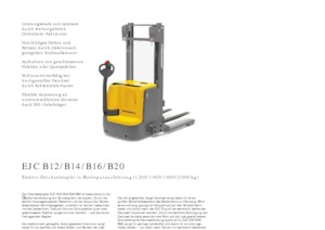 Walkie stapelaars Jungheinrich EJC B14