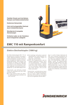 Walkie stapelaars Jungheinrich EMC 110 RK