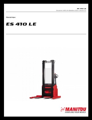 Walkie stapelaars Manitou ES 410 LE
