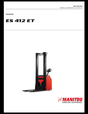 Walkie stapelaars Manitou ES 412 ET