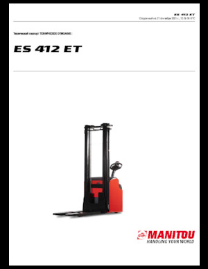 Walkie stapelaars Manitou ES 412 ET