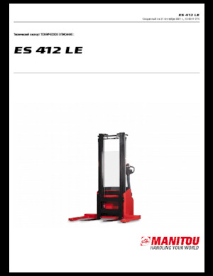 Walkie stapelaars Manitou ES 412 LE