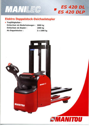 Walkie stapelaars Manitou ES 420 DLP