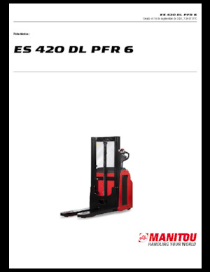 Walkie stapelaars Manitou ES 420 DL PFR 6