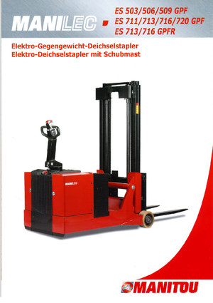 Walkie stapelaars Manitou ES 509 GPF