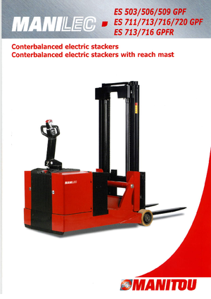 Walkie stapelaars Manitou ES 509 GPF