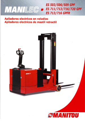 Walkie stapelaars Manitou ES 509 GPF