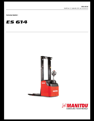 Walkie stapelaars Manitou ES 614