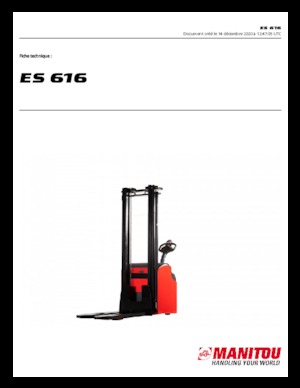Walkie stapelaars Manitou ES 616