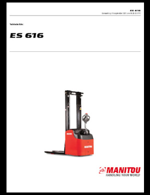 Walkie stapelaars Manitou ES 616
