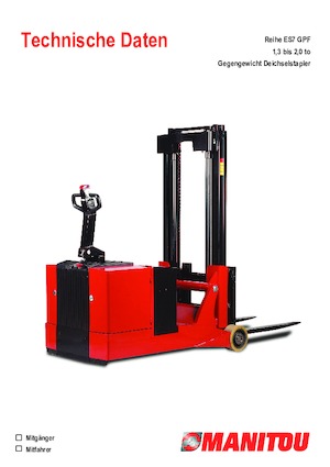 Walkie stapelaars Manitou ES 713 GPF