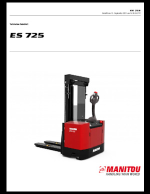 Walkie stapelaars Manitou ES 725