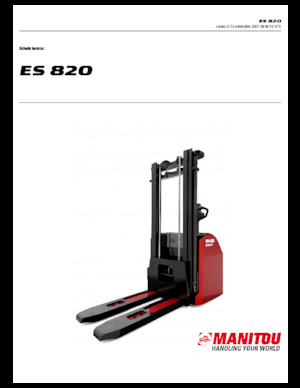 Walkie stapelaars Manitou ES 820