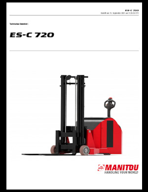 Walkie stapelaars Manitou ES C-720