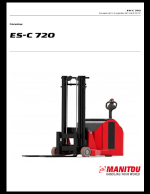 Walkie stapelaars Manitou ES C-720