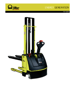 Walkie stapelaars PRAMAC Lifter FX 12/29