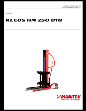 Walkie stapelaars Manitou Kleos HM 250 D18