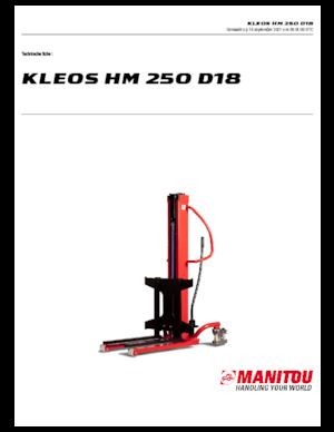 Walkie stapelaars Manitou Kleos HM 250 D18