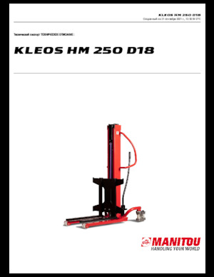 Walkie stapelaars Manitou Kleos HM 250 D18