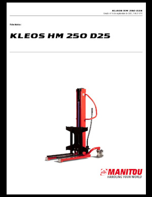 Walkie stapelaars Manitou Kleos HM 250 D25