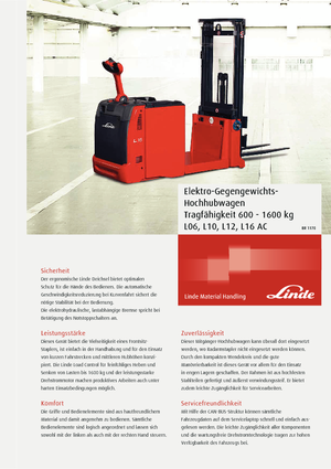 Walkie stapelaars Linde L16ac