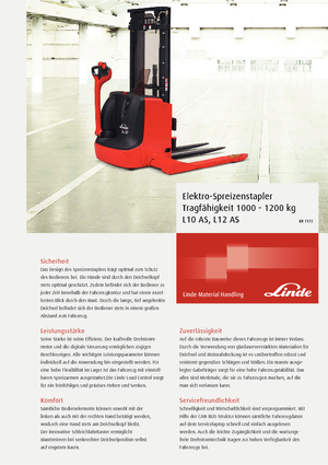 Walkie stapelaars Linde L10AS 1912 E