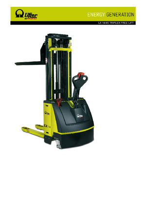 Walkie stapelaars PRAMAC Lifter LX 14/45 Triplex-Free Lift