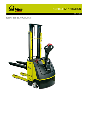 Walkie stapelaars PRAMAC Lifter LX 16/25