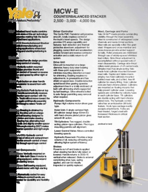 Walkie stapelaars Yale MCW040-E