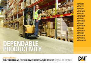 Walkie stapelaars Caterpillar NSP12PC