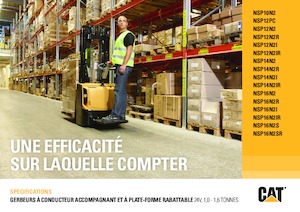 Walkie stapelaars Caterpillar NSP16N2