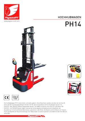 Walkie stapelaars Pegasolift PH 14