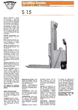 Walkie stapelaars CVitalia S 15/16