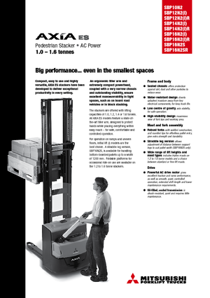 Walkie stapelaars Mitsubishi SBP12N2iR