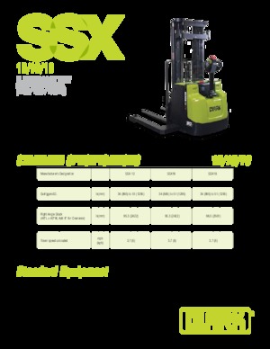 Walkie stapelaars Clark SSX 18