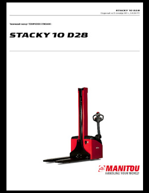 Walkie stapelaars Manitou Stacky 10 D28