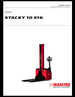 Walkie stapelaars Manitou Stacky 10 S 16
