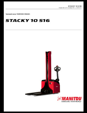 Walkie stapelaars Manitou Stacky 10 S 16