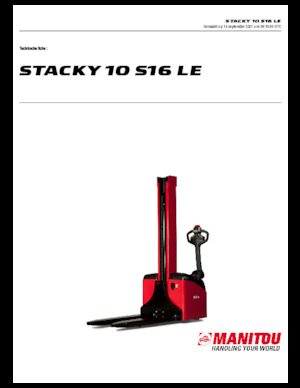 Walkie stapelaars Manitou Stacky 10 S16 LE