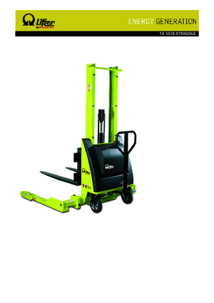 Walkie stapelaars PRAMAC Lifter TX 10/16 Straddle