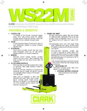 Walkie stapelaars Clark WS22M