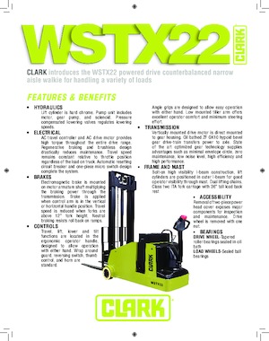 Walkie stapelaars Clark WSTX22