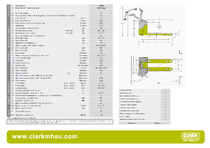 Meelooppallettruck Clark CPT 13 ac